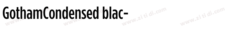 GothamCondensed blac字体转换